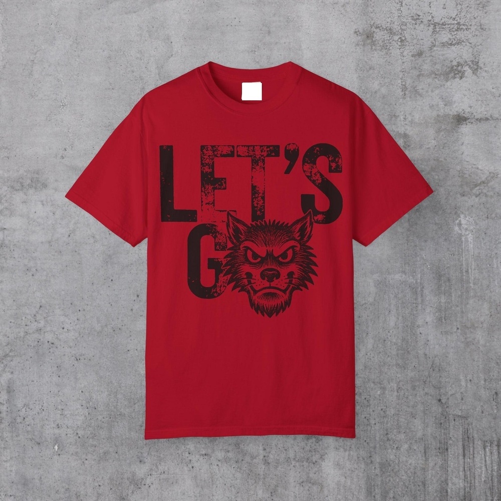 Let_s Go Woves Shirt Retro Wolf Mascot